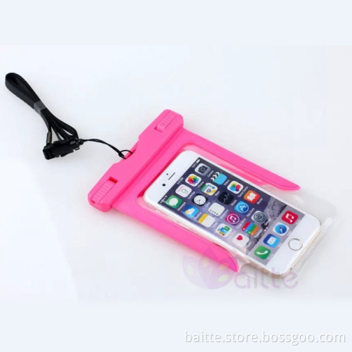 Touchscreen EVI material use underwater for choice waterproof phone pouch